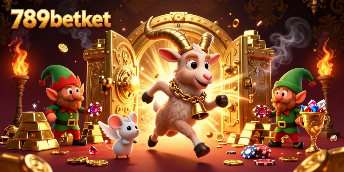 Experience the thrilling holiday-horror casino at 789betket with cartoon Krampus goat, angel mouse, and elf gremlins.