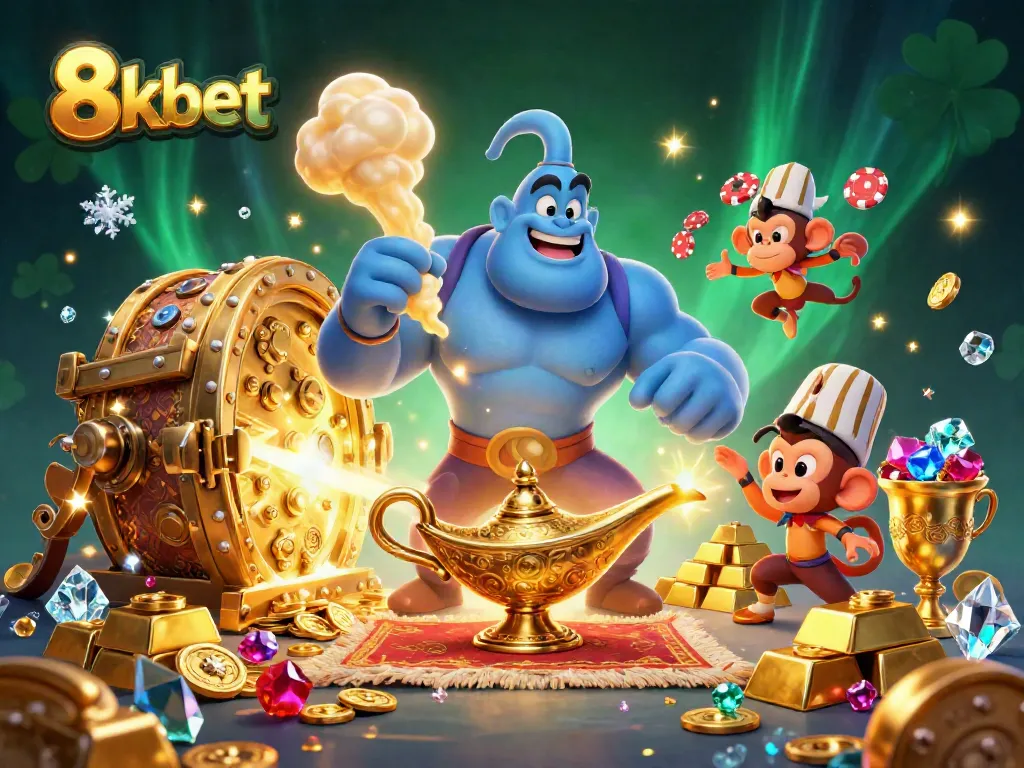 Engage in thrilling casino adventures with 8kbet's rich gaming world, featuring dynamic characters and treasures.