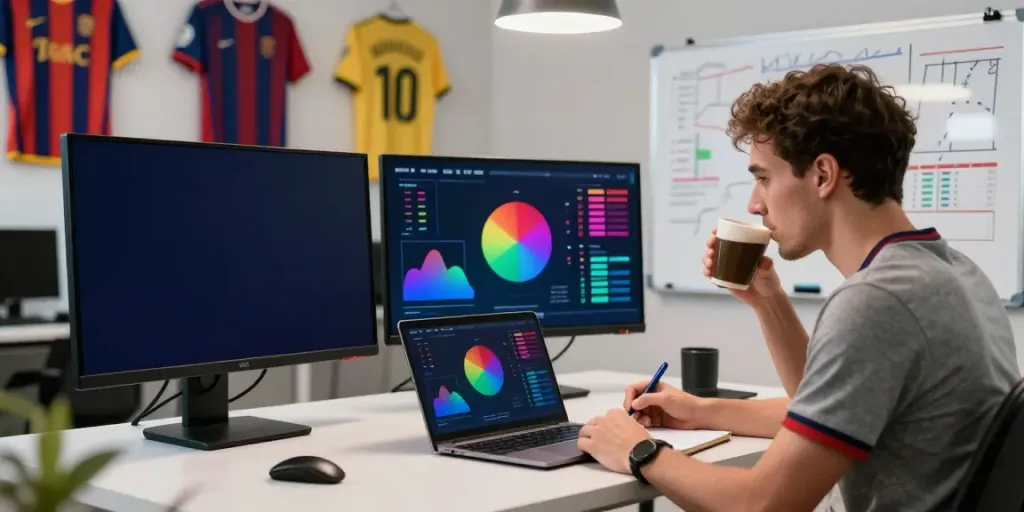 WWBOLA sports analyst reviewing high-stakes betting odds and match data.