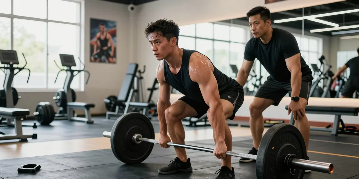 Somatrop Steroid Shop athlete lifting weights in a modern gym.