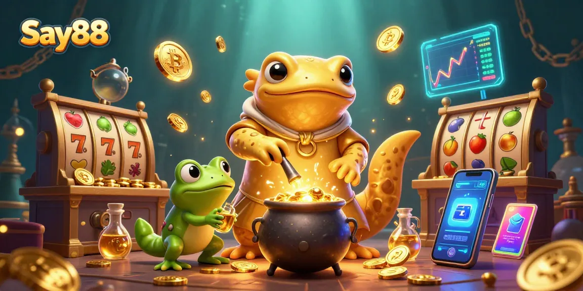Spin and win at Say88 with vibrant golden characters and dynamic game elements!