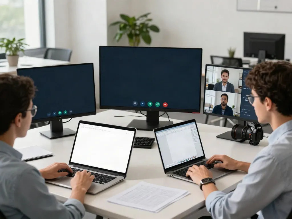 Deepfake protected Conferencing with diverse team in a secure virtual meeting setup