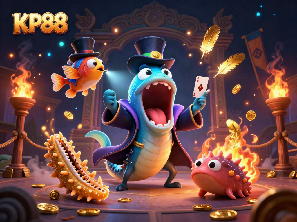KP88 captivates bettors with a magical underwater casino performance featuring vibrant gaming elements.