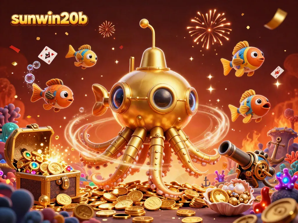 Engage in thrilling gaming at Sunwin20b's underwater casino adventure, featuring vibrant treasures and dynamic gameplay elements.