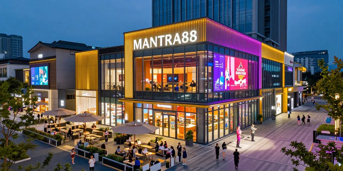 MANTRA88 entertainment center showcasing vibrant architecture and community engagement.