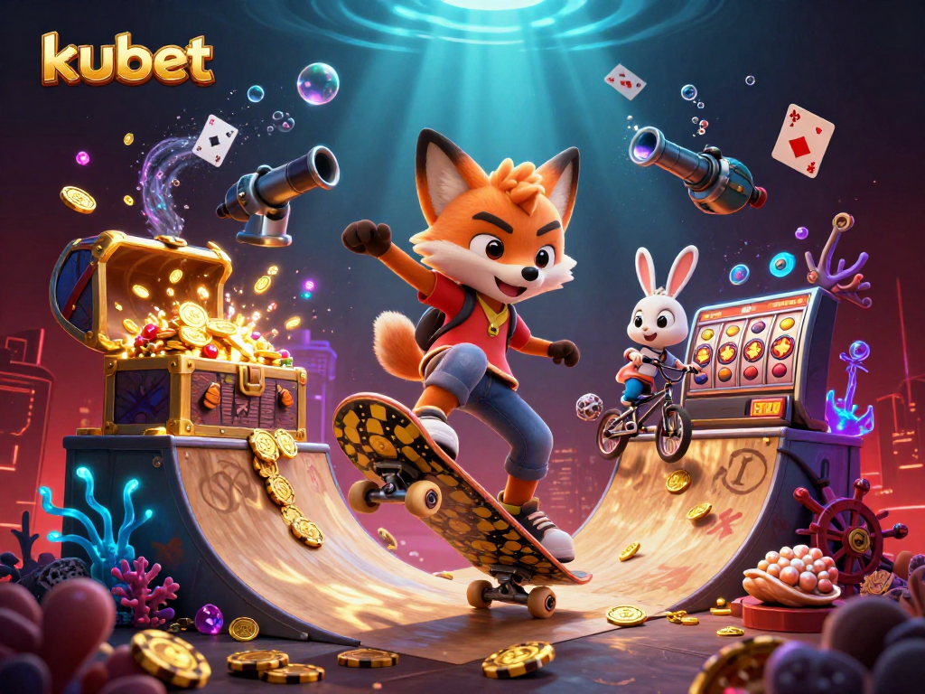 Engage with kubet's thrilling casino action featuring vibrant characters and dynamic game elements.