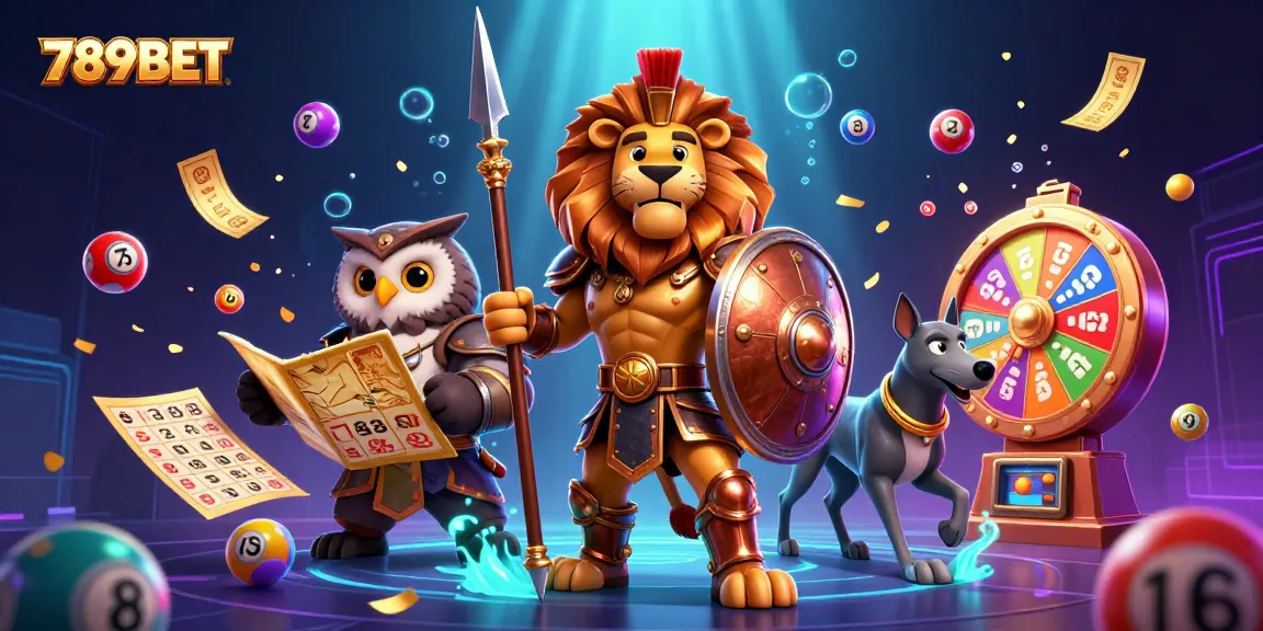 Experience excitement with 789BET as colorful lottery elements dynamically engage players in an energetic scene.