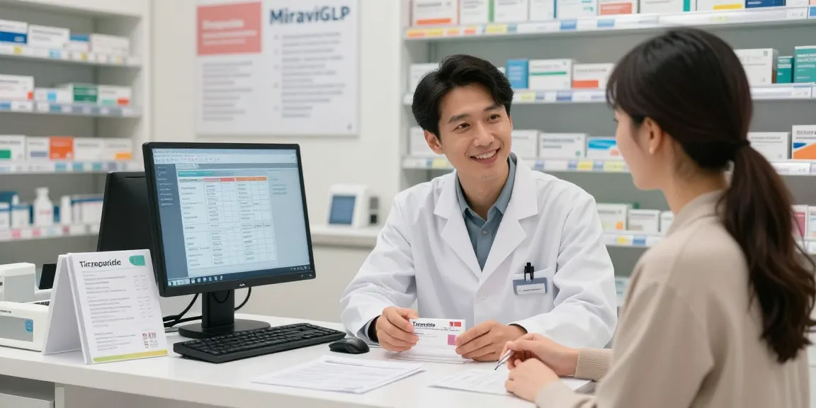 Consultation with tirzepatide vendors on MiraviGLP in a pharmacy setting.