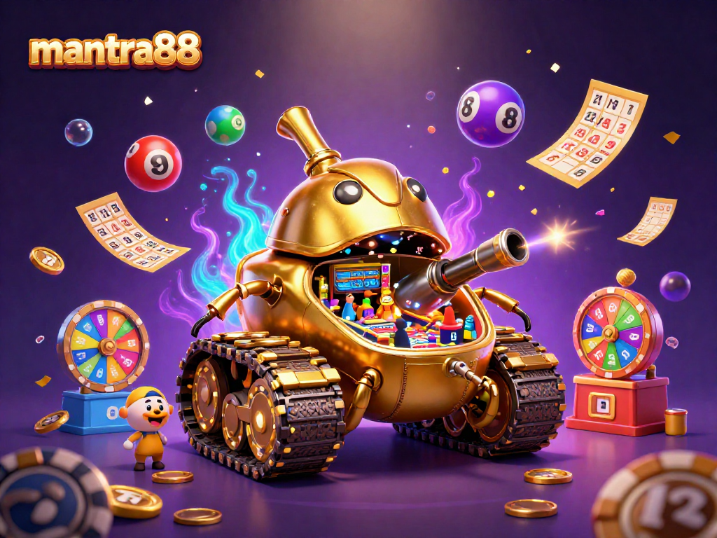 Experience the excitement of mantra88 with a vibrant casino-themed scene.