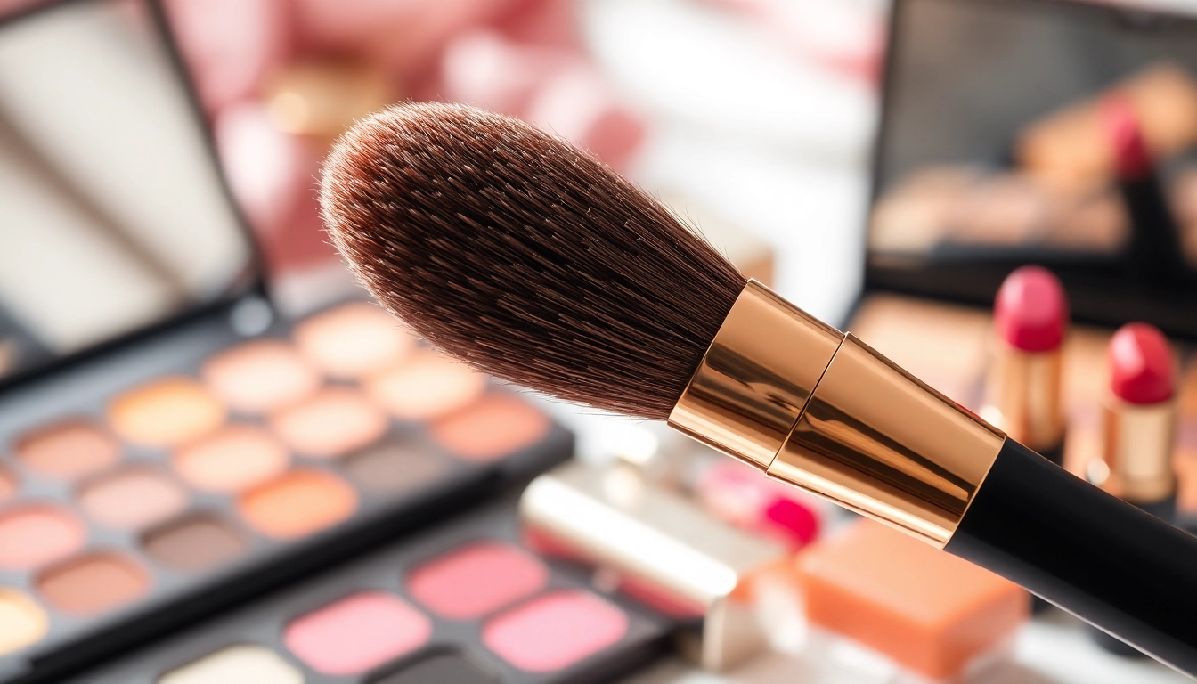 Apply makeup flawlessly with a dense makeup brush featuring luxurious bristles and an elegant design.