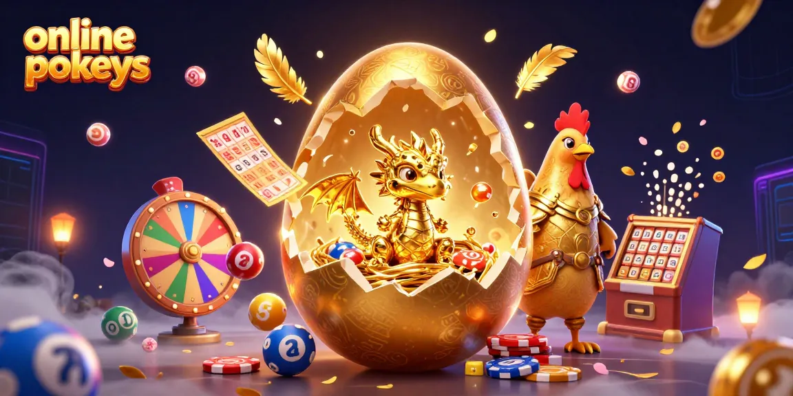 Experience online pokies excitement with a golden dragon and vibrant casino elements in a dynamic 3D scene.