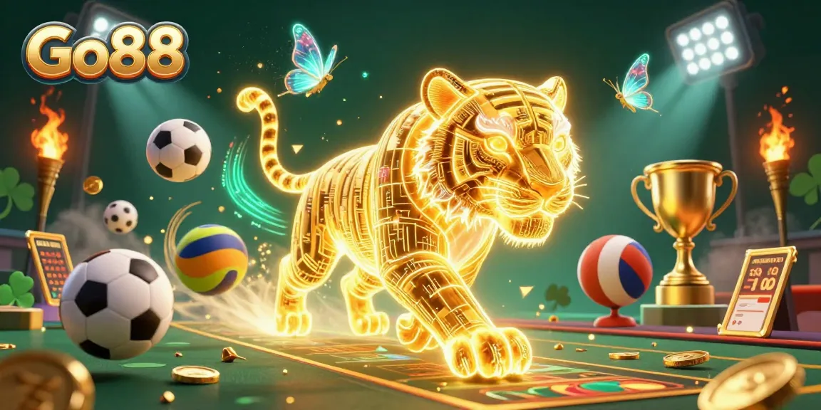 Go88 players enjoy thrilling games in an engaging digital casino landscape with vibrant elements.