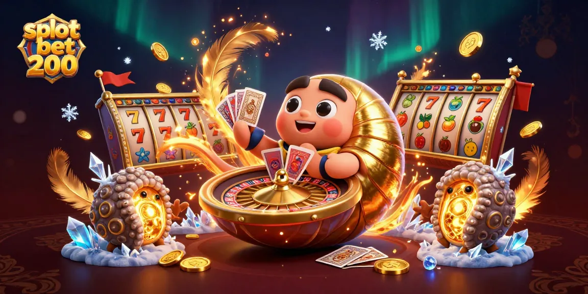Experience thrilling action with slot bet 200 in this vibrant 3D casino illustration featuring a giant nautilus.