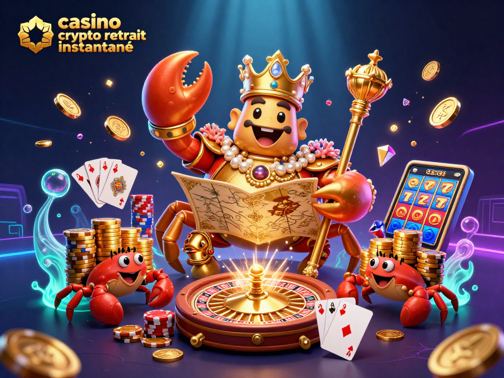Retirez instantanément vos gains grâce à un casino crypto en découvrant un royaume sous-marin de jeux et de trésors.