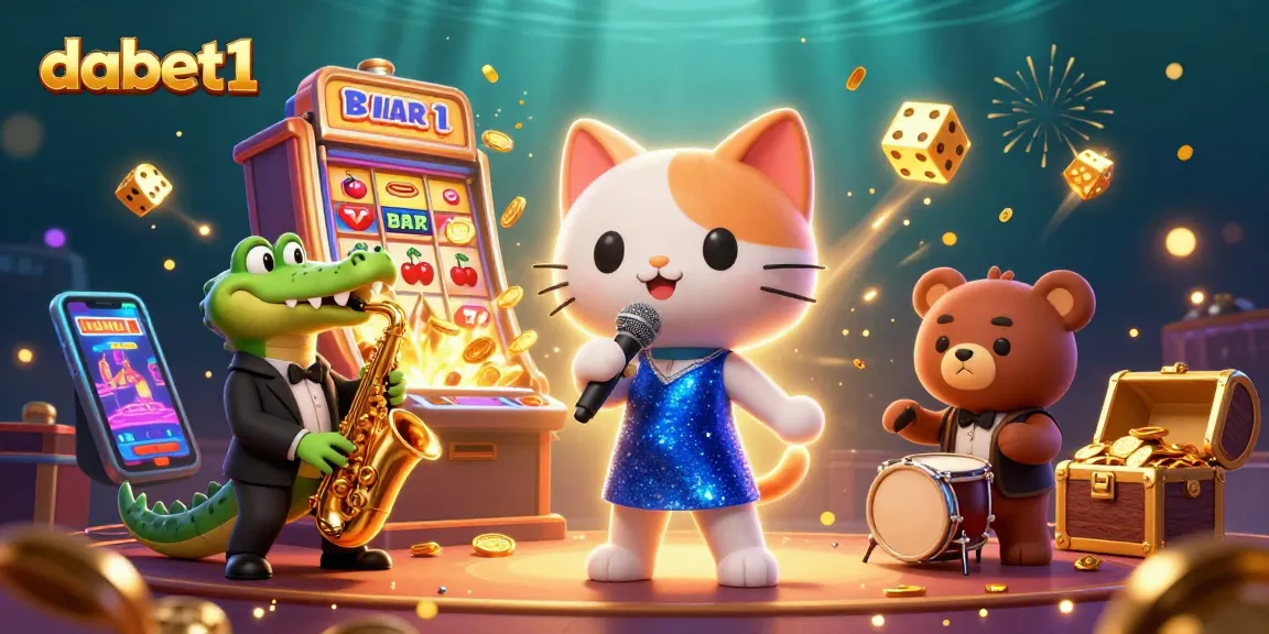 Engage with dabet1's vibrant casino experience featuring dynamic characters and thrilling slot action.