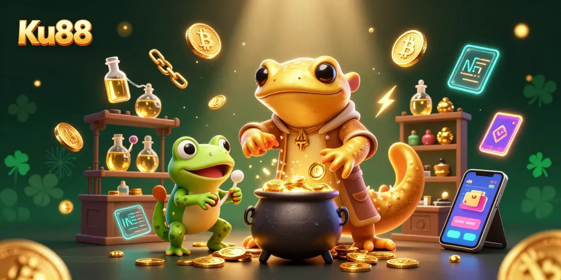 Experience thrilling gaming with Ku88 in a vibrant, magical casino scene!