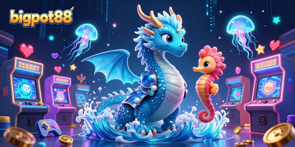 Experience seamless gaming access at bigpot88 with vibrant characters and dynamic casino elements.