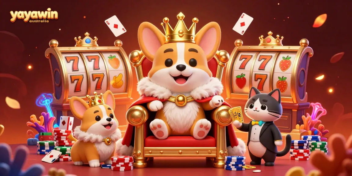 Spin the reels with yayawin australia, where the royal corgi rules the pokies kingdom!