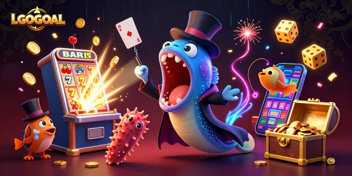 Experience LGOGOAL's vibrant casino magic featuring 3D characters and dynamic gaming action.