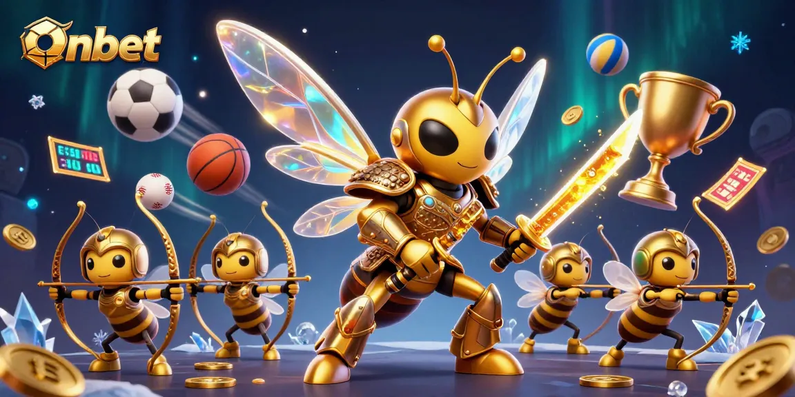 Join the excitement with Onbet as you experience dazzling sports betting action featuring dynamic 3D illustrations.