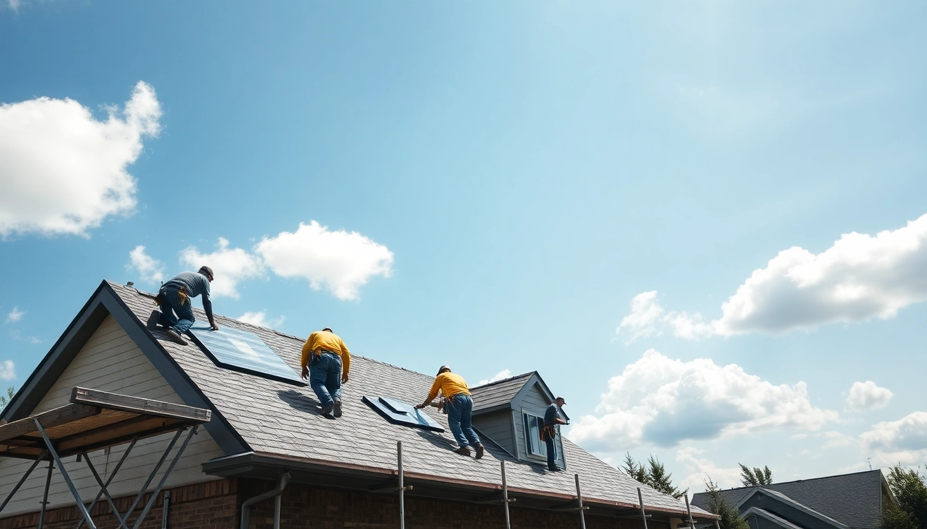 Expert roofing twinsburg ohio installation with skilled workers in action.