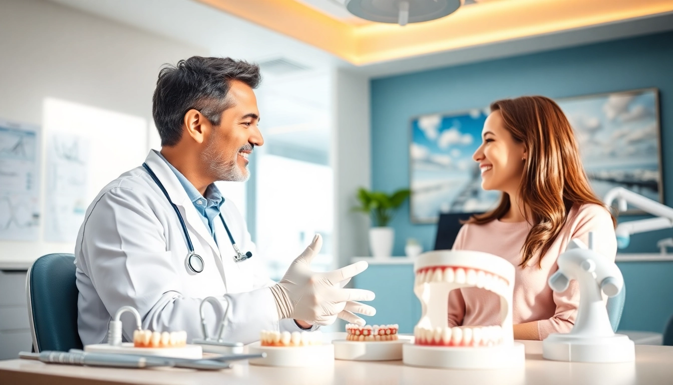 Consulting with an orthodontist near me in a welcoming dental clinic setting.